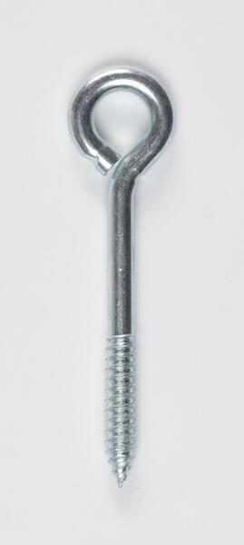 14X5EBLST 1/4 X 5 EYE BOLT LAG SCREW THREAD ZINC PLATED - 4" SHANK - 1-7/8 THREAD - 1/2 EYE OPENING